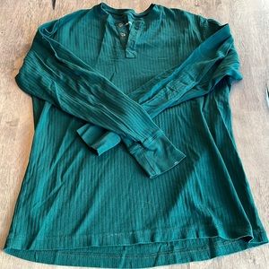 Green Long Sleeve Henley
